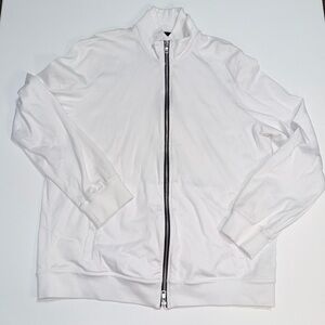 Men's Armani Exchange White Full-Zip Sweater Jacket